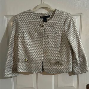 Marc By Marc Jacobs Silver and Gray Textured Jacket